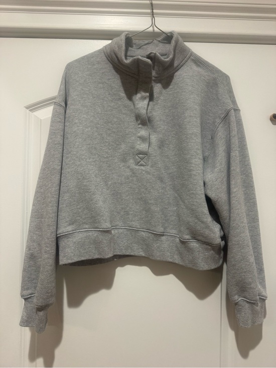 American Eagle Outfitters Tops - Women's Grey Mock Neck Pullover Sweatshirt